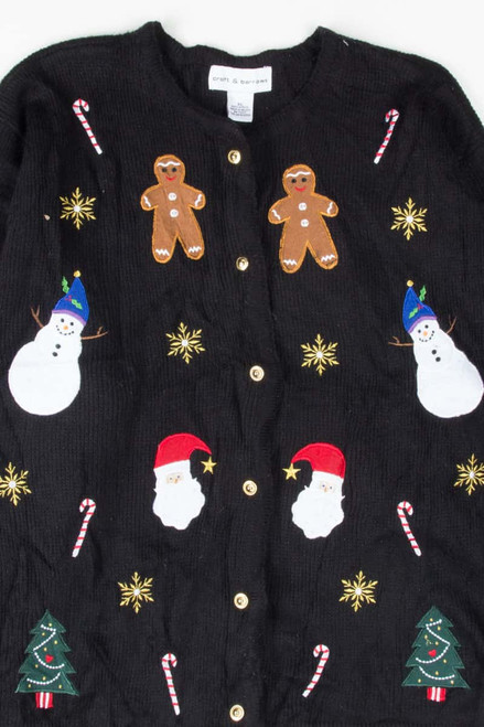 Black Ugly Christmas Cardigan 53751