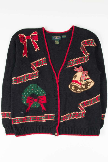 Black Ugly Christmas Cardigan 53752