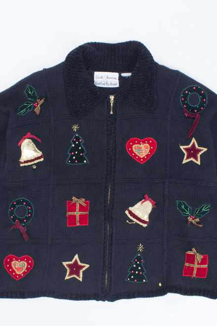 Black Ugly Christmas Cardigan 53663