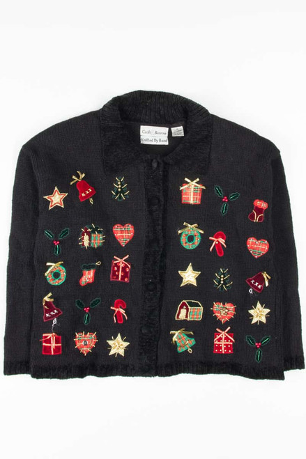 Black Ugly Christmas Cardigan 53709