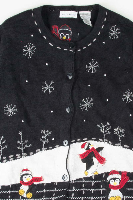 Black Ugly Christmas Cardigan 53756