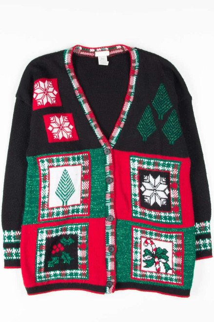 Black Ugly Christmas Cardigan 53758