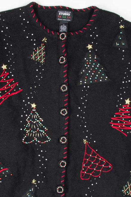 Black Ugly Christmas Cardigan 53759