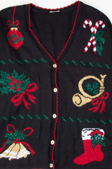 Black Ugly Christmas Cardigan 53760