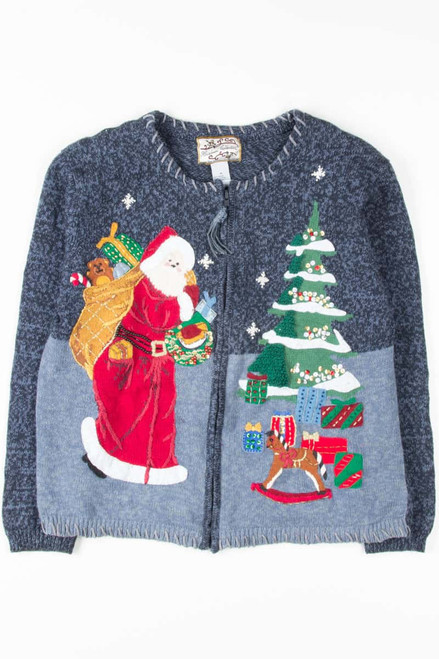 Blue Ugly Christmas Cardigan 53809