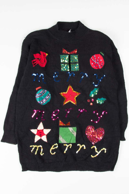 Black Ugly Christmas Pullover 53530