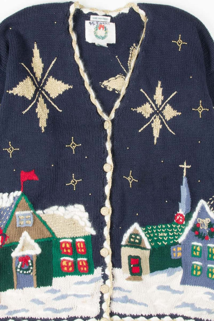 Blue Ugly Christmas Cardigan 53811