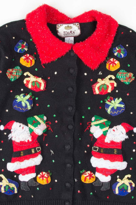 Black Ugly Christmas Cardigan 53765