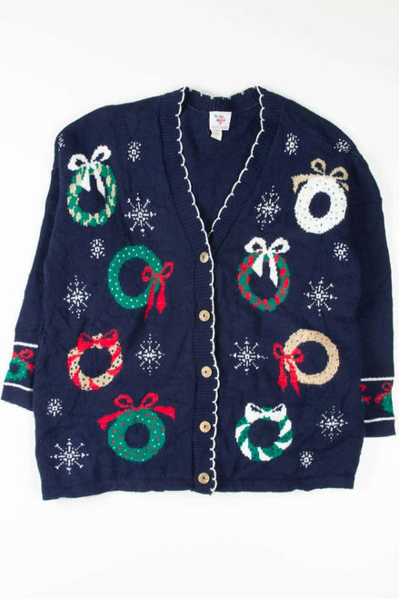 Blue Ugly Christmas Cardigan 53817