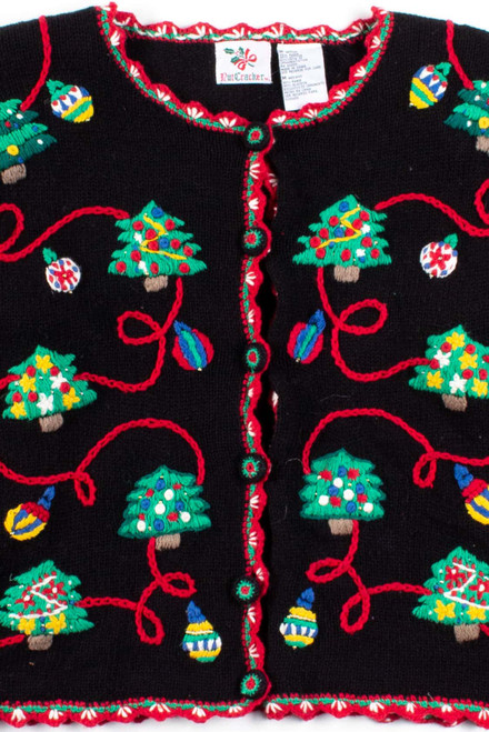 Black Ugly Christmas Cardigan 53450