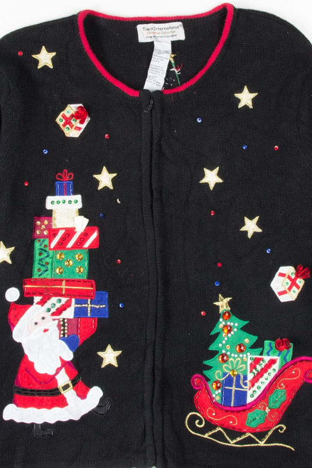 Black Ugly Christmas Cardigan 53539