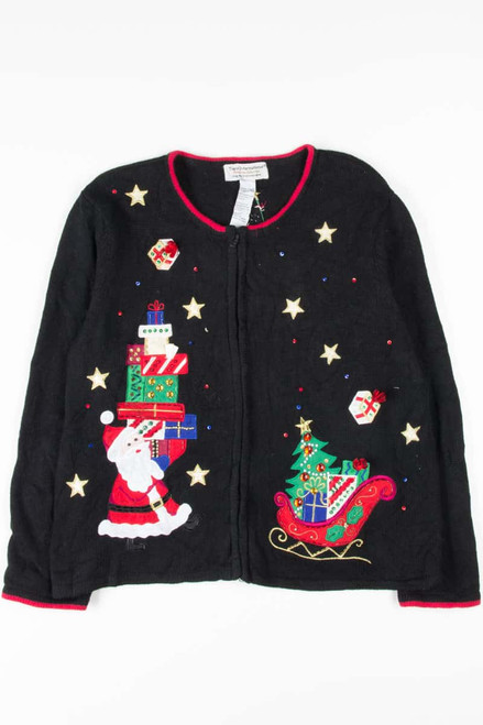 Black Ugly Christmas Cardigan 53539