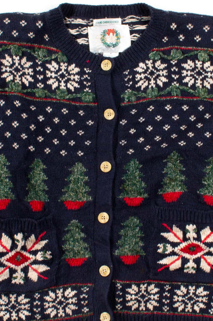 Blue Ugly Christmas Cardigan 53452