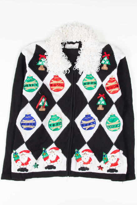 Black Ugly Christmas Cardigan 53541