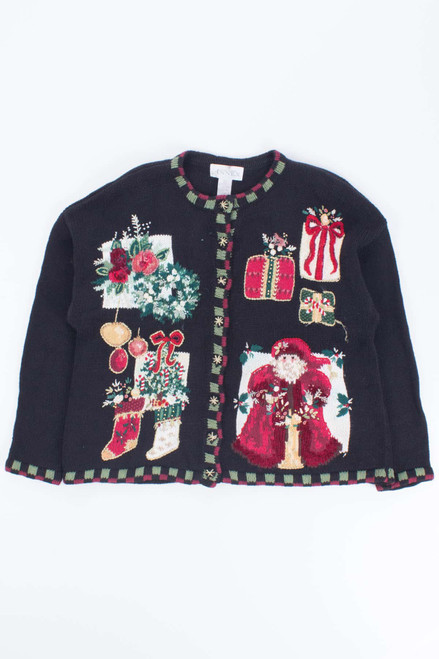 Black Ugly Christmas Cardigan 53730