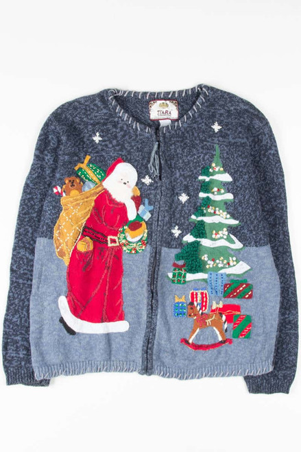 Blue Ugly Christmas Cardigan 53547