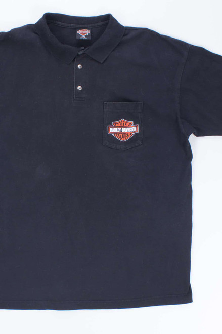 Harley Hawaii Black Polo T-Shirt