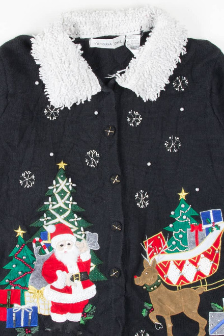 Black Ugly Christmas Cardigan 54171