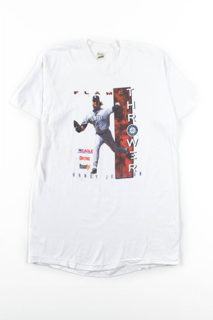 Randy Johnson Flame Thrower T-Shirt (Single Stitch)