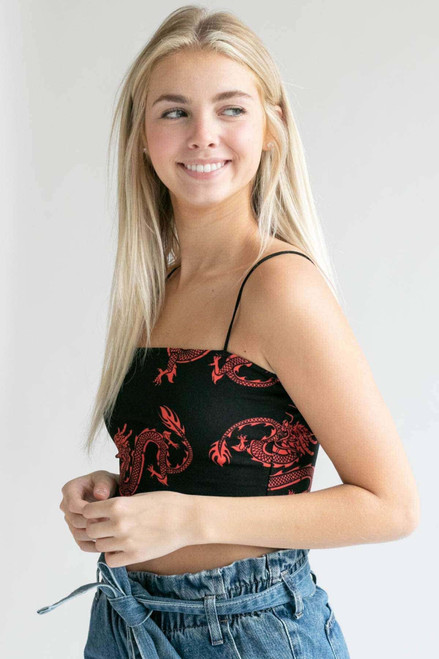 Red Dragon Crop Cami