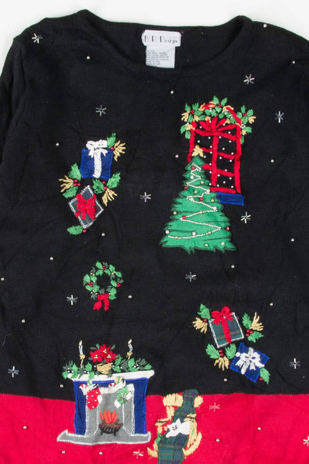 Black Ugly Christmas Pullover 54266