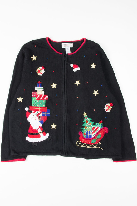 Black Ugly Christmas Cardigan 53948