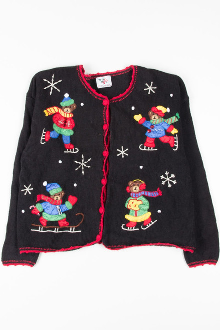 Black Ugly Christmas Cardigan 53949