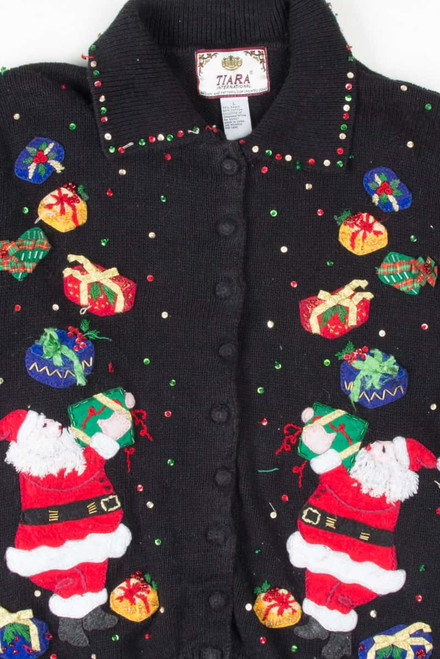 Black Ugly Christmas Cardigan 53842