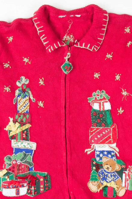 Red Ugly Christmas Cardigan 53888