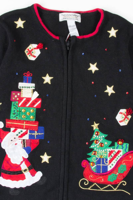 Black Ugly Christmas Cardigan 54085