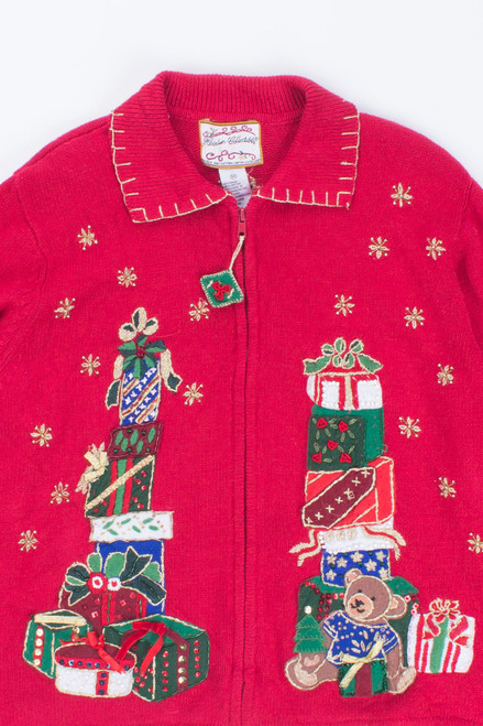 Red Ugly Christmas Cardigan 54052