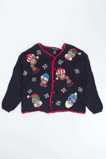 Black Ugly Christmas Cardigan 54201