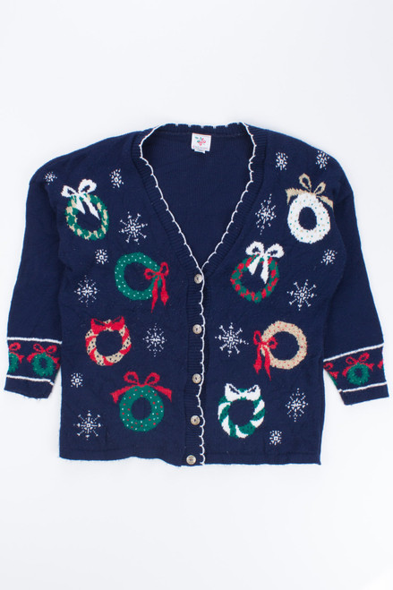 Blue Ugly Christmas Cardigan 54054