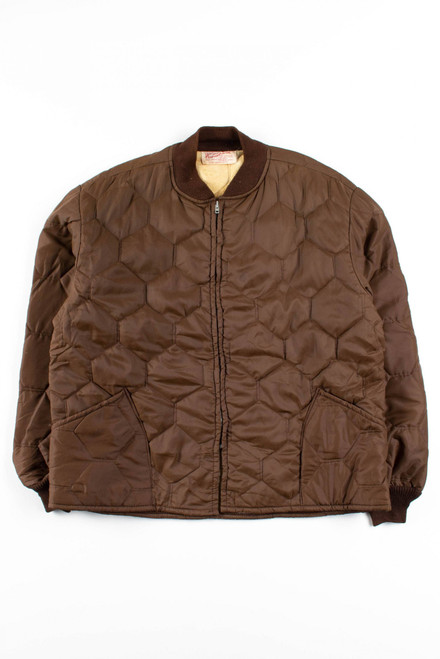 Vintage Brown Quilted Jacket