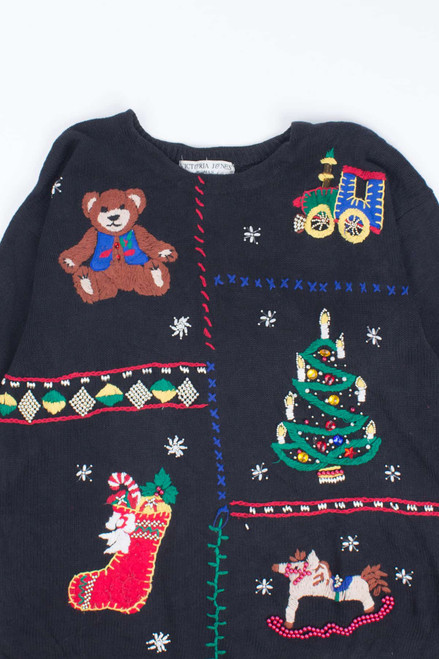 Black Ugly Christmas Pullover 54460