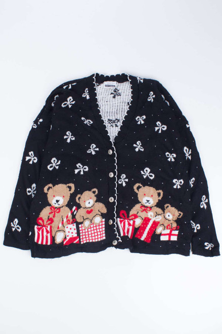 Black Ugly Christmas Cardigan 54599