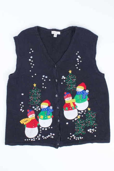 Black Ugly Christmas Vest 54792