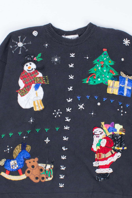 Black Ugly Christmas Pullover 54463