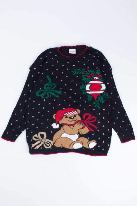 Black Ugly Christmas Pullover 54510