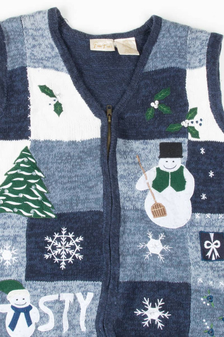 Blue Ugly Christmas Vest 54697