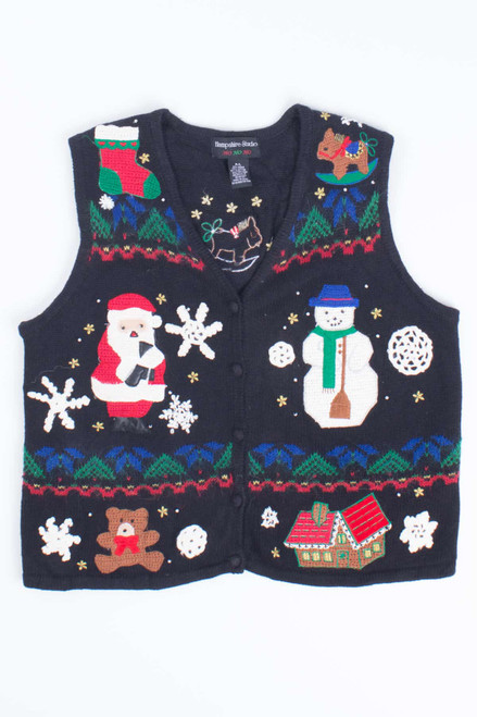 Black Ugly Christmas Vest 54794