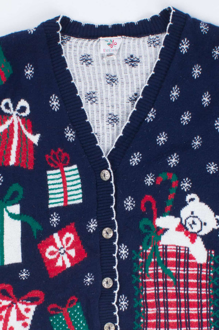 Blue Ugly Christmas Cardigan 55147