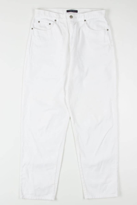 White High Waisted Denim Jeans 625 (sz. 10P)