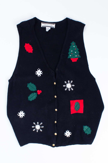 Black Ugly Christmas Vest 54882