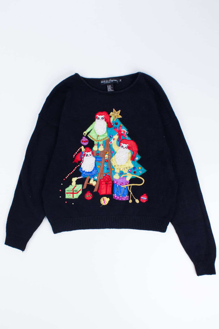 Black Ugly Christmas Pullover 54560