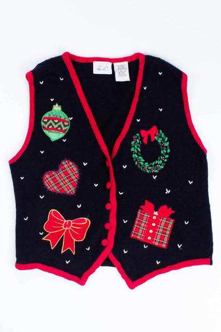 Black Ugly Christmas Vest 54884