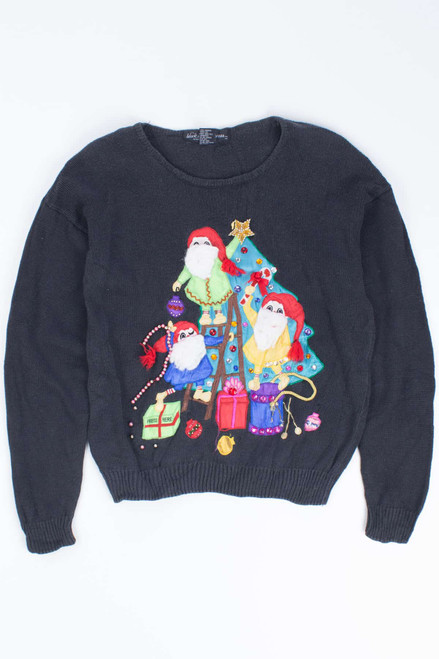 Black Ugly Christmas Pullover 54381