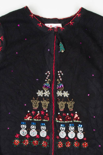 Black Ugly Christmas Vest 54933