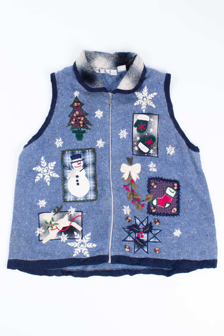 Blue Ugly Christmas Vest 54847