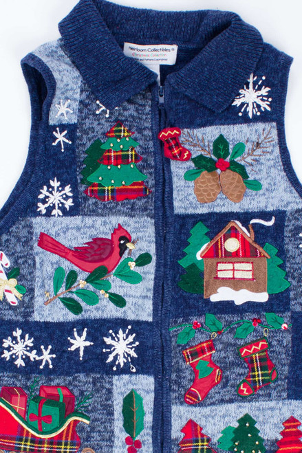 Blue Ugly Christmas Vest 54716